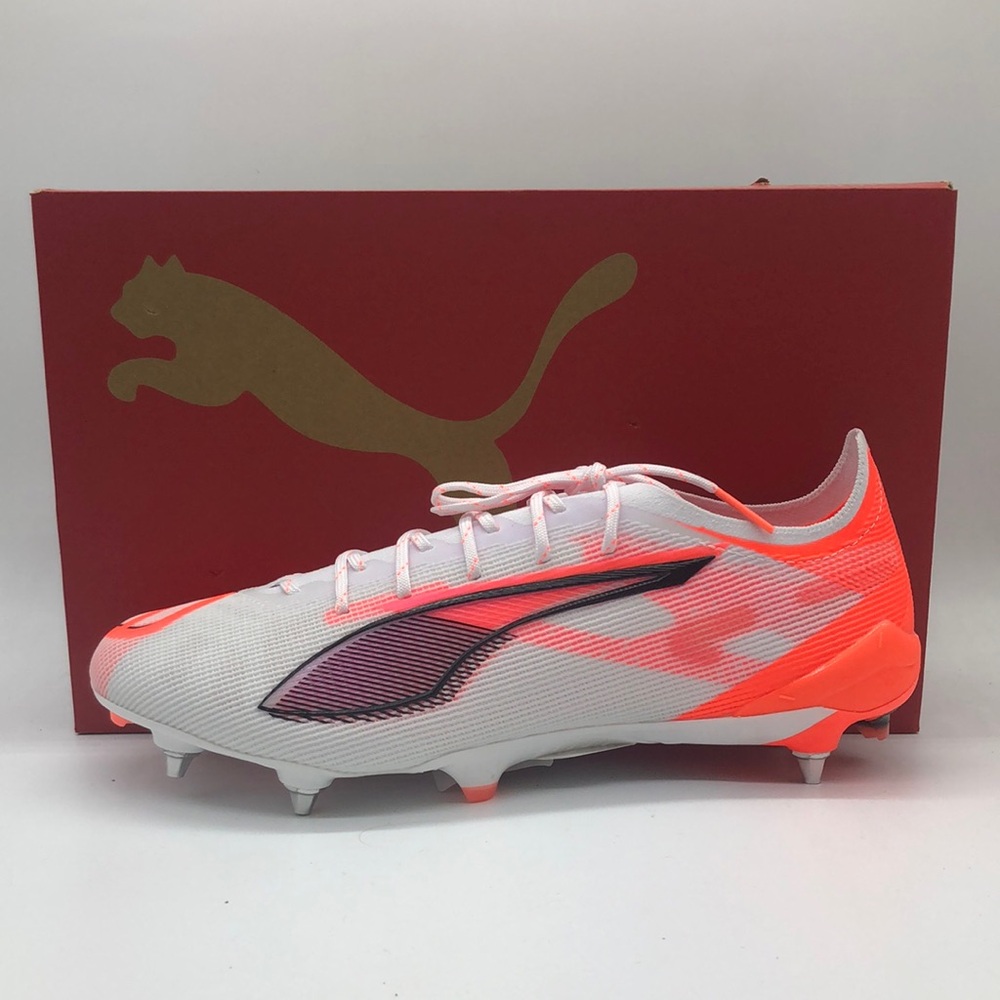 Mens Puma Ultra 5 Ultimate MxSG White/Black/Orange NIB 108343 01